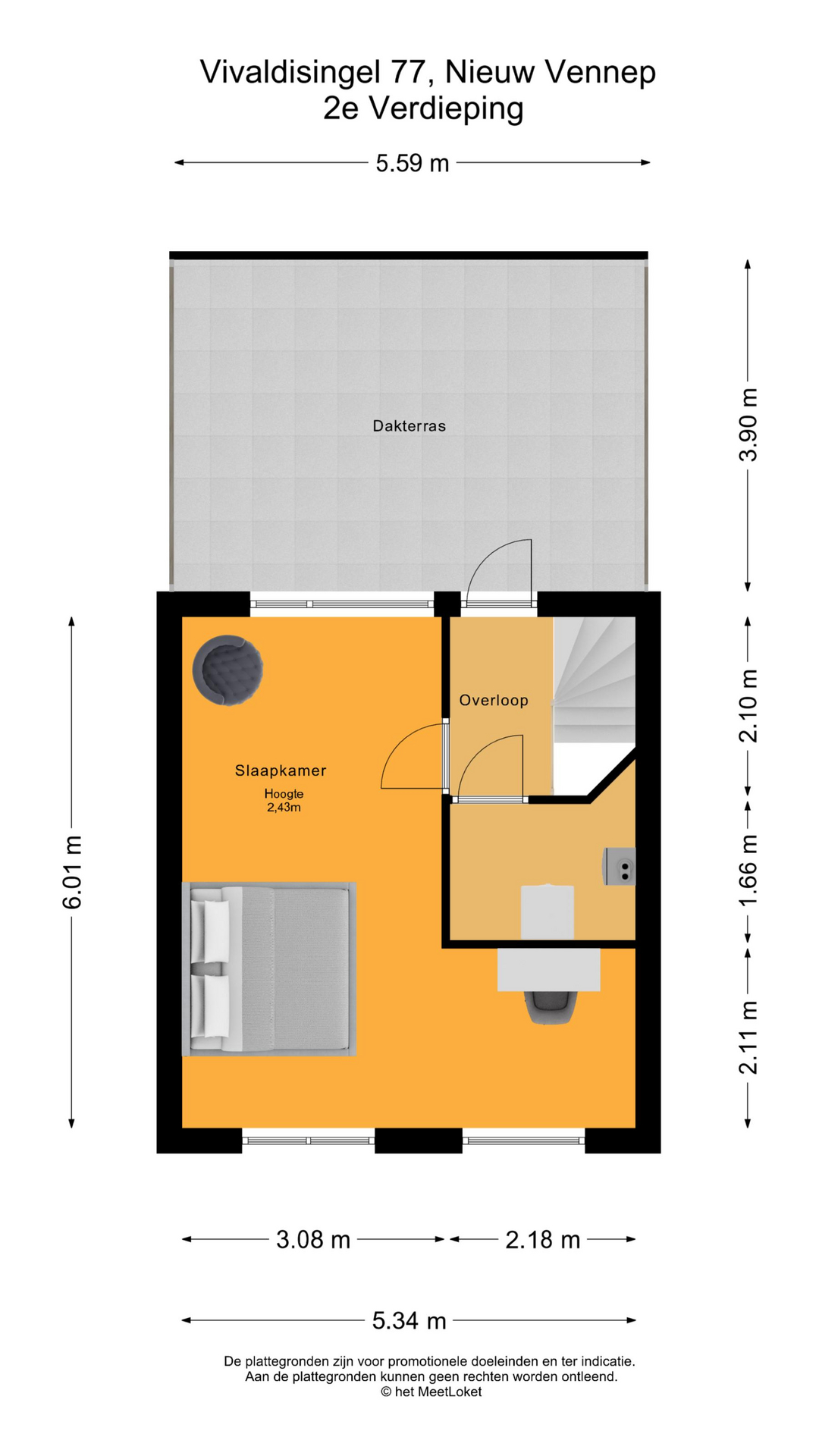 Vivaldisingel 77 , 2151 GM Nieuw-vennep map